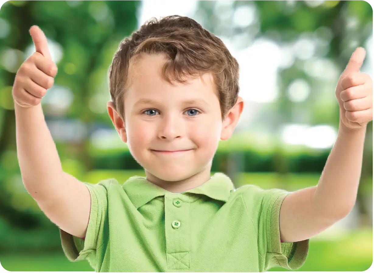 Boy Giving Thumbs Up