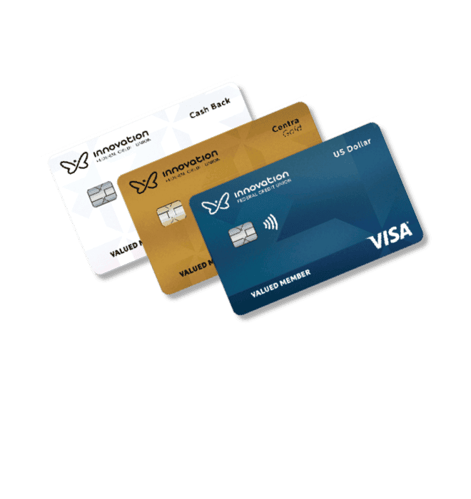 Three Visa* cards