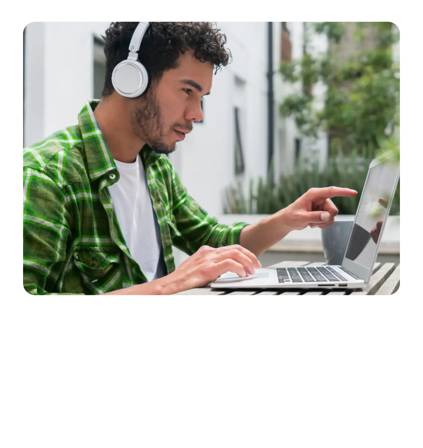 Man Looking at Computer Screen