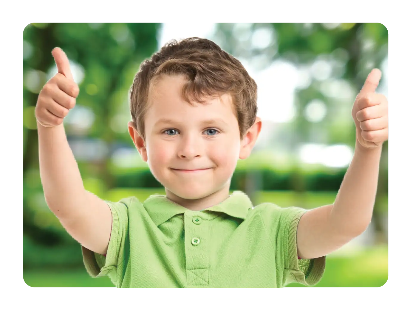 Boy Giving Thumbs Up