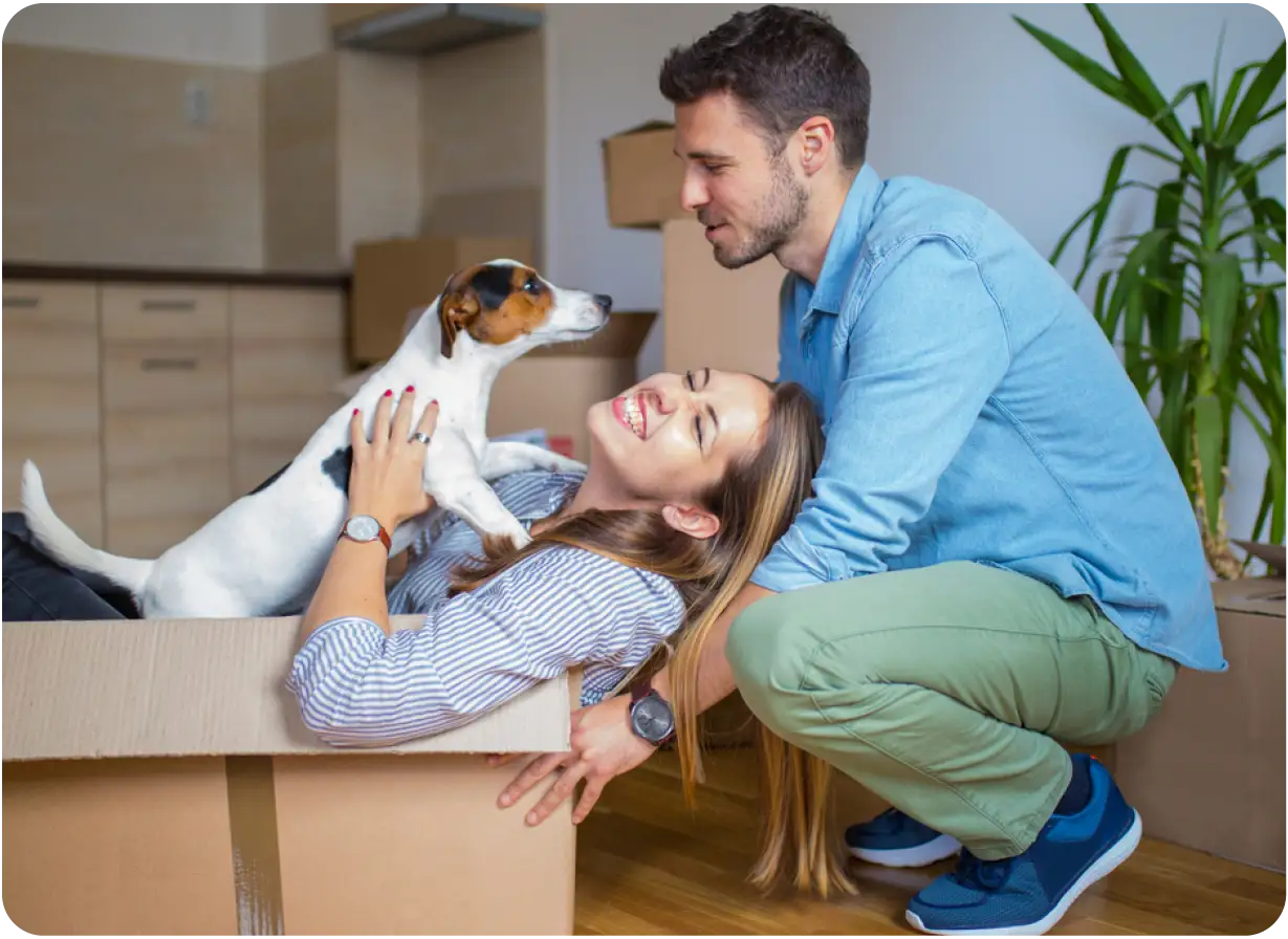 Couple Moving to New Home