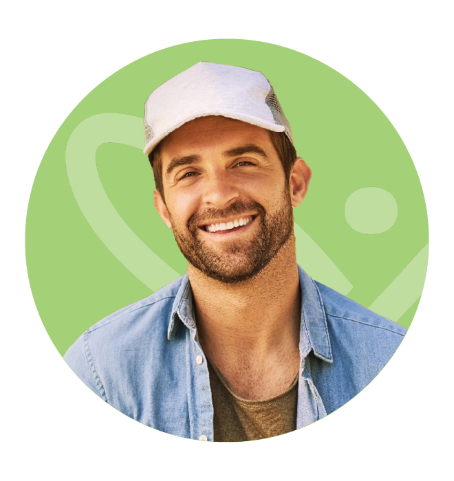 Young smiling farmer