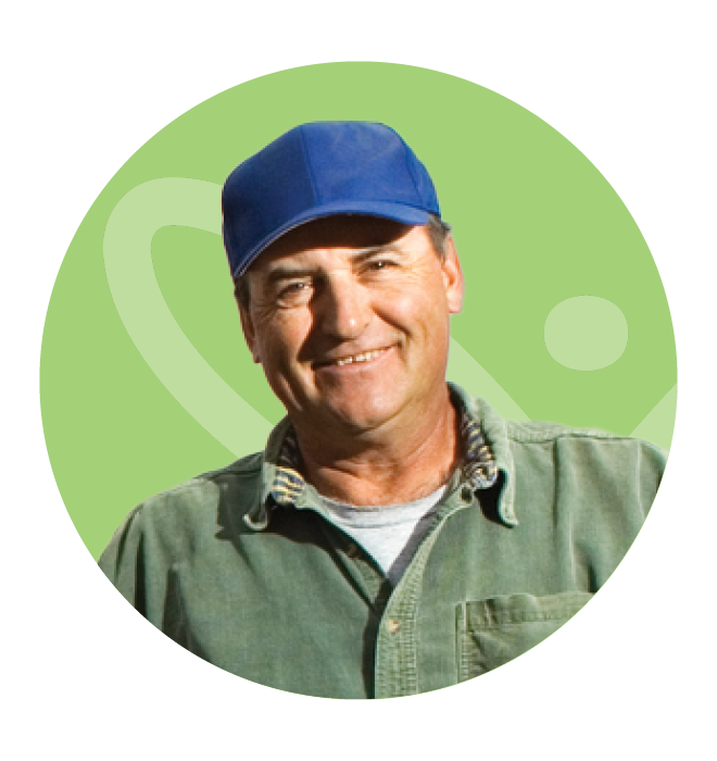Smiling farmer