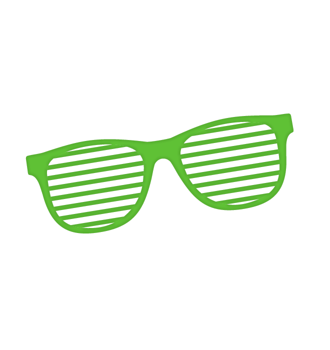 Green glasses