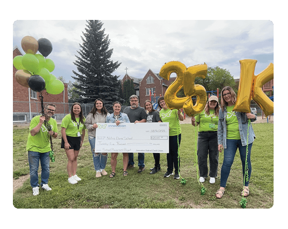 Innovation employees making $25,000 donation to Notre Dame School
