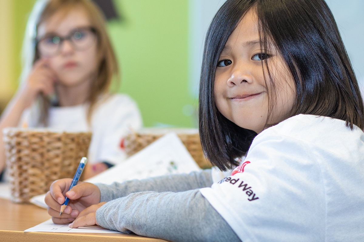 Child taking part in Summer Success program