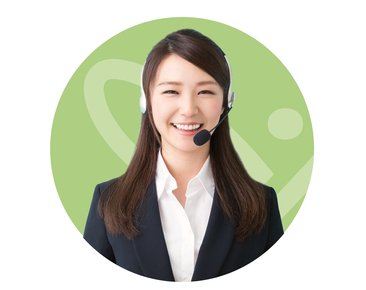 Female call centre representative