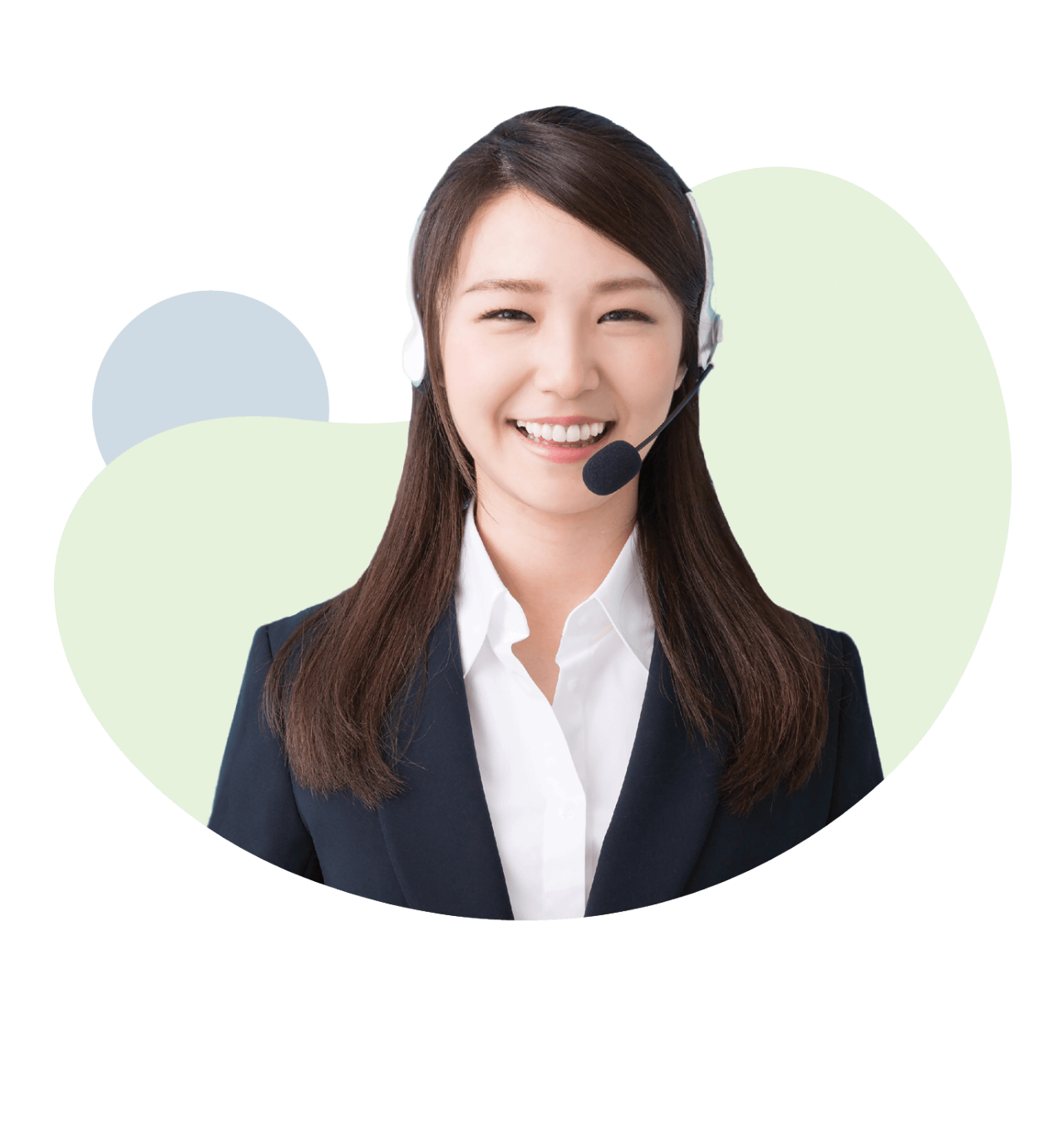 Female call centre representative