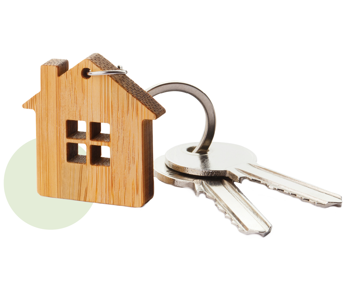 House keychain with keys